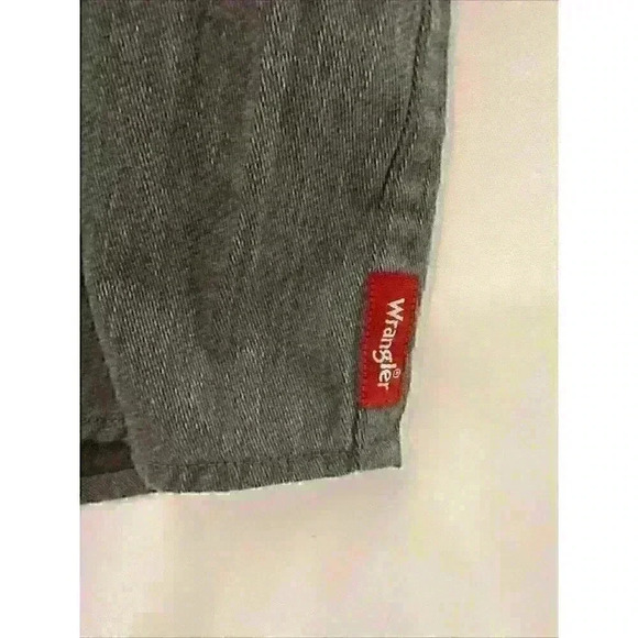 Wrangler Shirt Mens Size XL Grey Flex for Comfort Short Sleeve Button Up - Picture 6 of 7